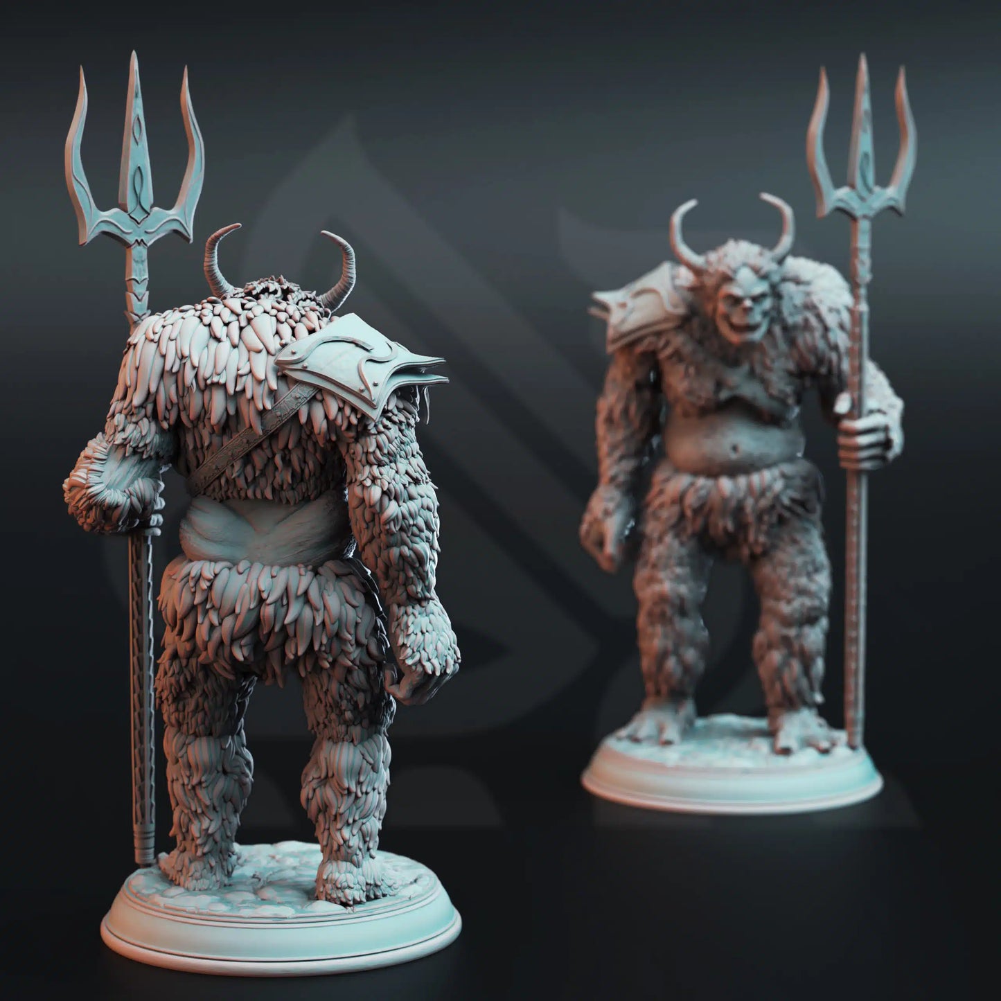 Tulva Drolls – Snow Trolls of the Deep - 3D Printed Monster Miniatures