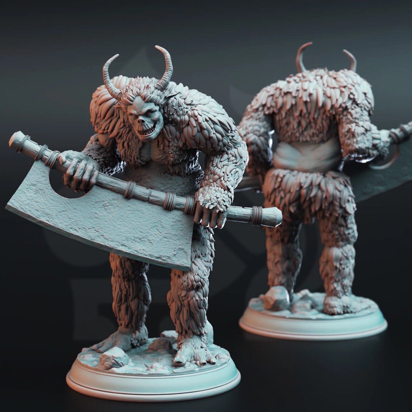 Tulva Drolls – Snow Trolls of the Deep - 3D Printed Monster Miniatures