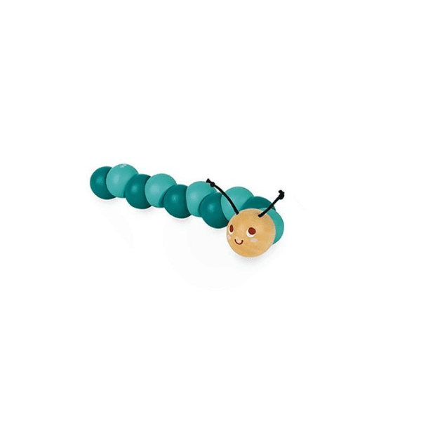 Wiggly Caterpillar - Wooden Jointed Clutching Toy
