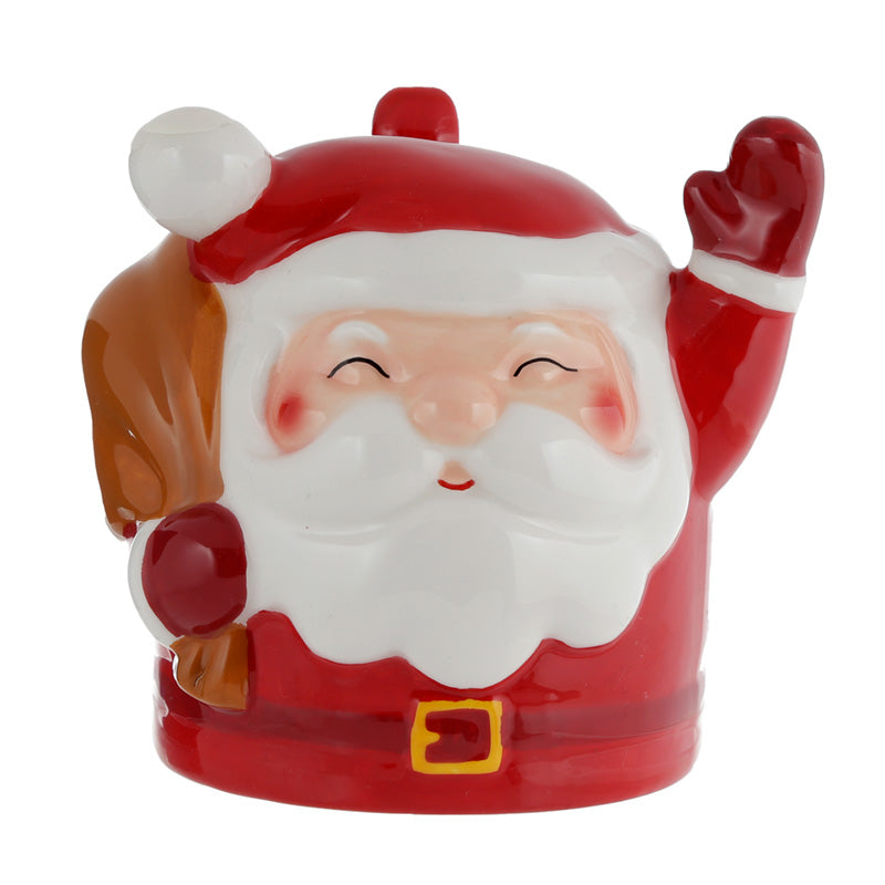 Novelty Upside Down Ceramic Mug - Christmas Santa