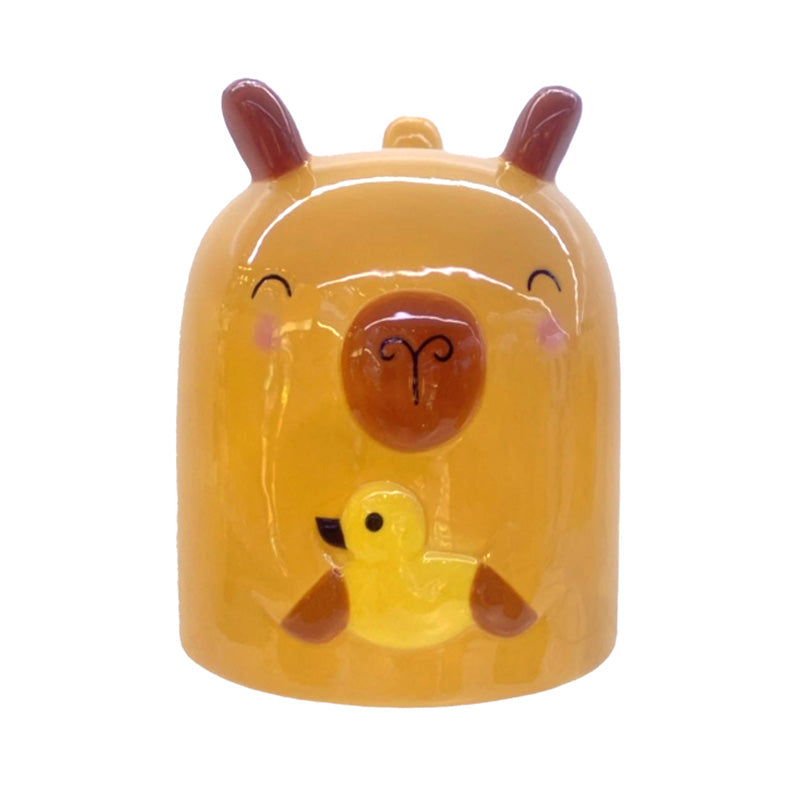 Capybara Upside Down Ceramic Shaped Mug