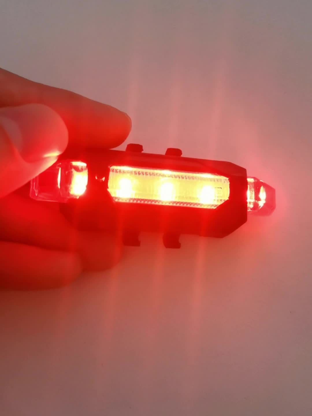 USB Bike Tail Light - Rechargeable LED Rear Light for Road & Mountain Bikes