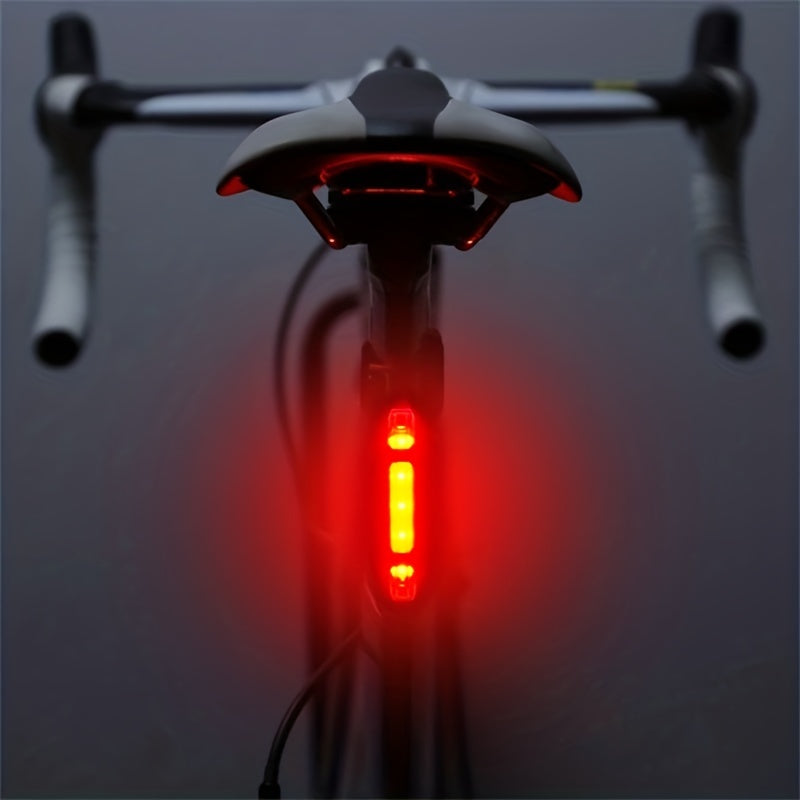 USB Bike Tail Light - Rechargeable LED Rear Light for Road & Mountain Bikes