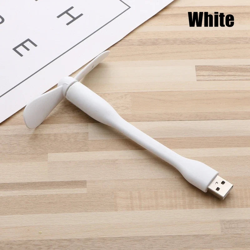 USB Mini Flexible Fan - Portable Bendable Cooling Fan for Laptop, PC, Gadget Hand Fan