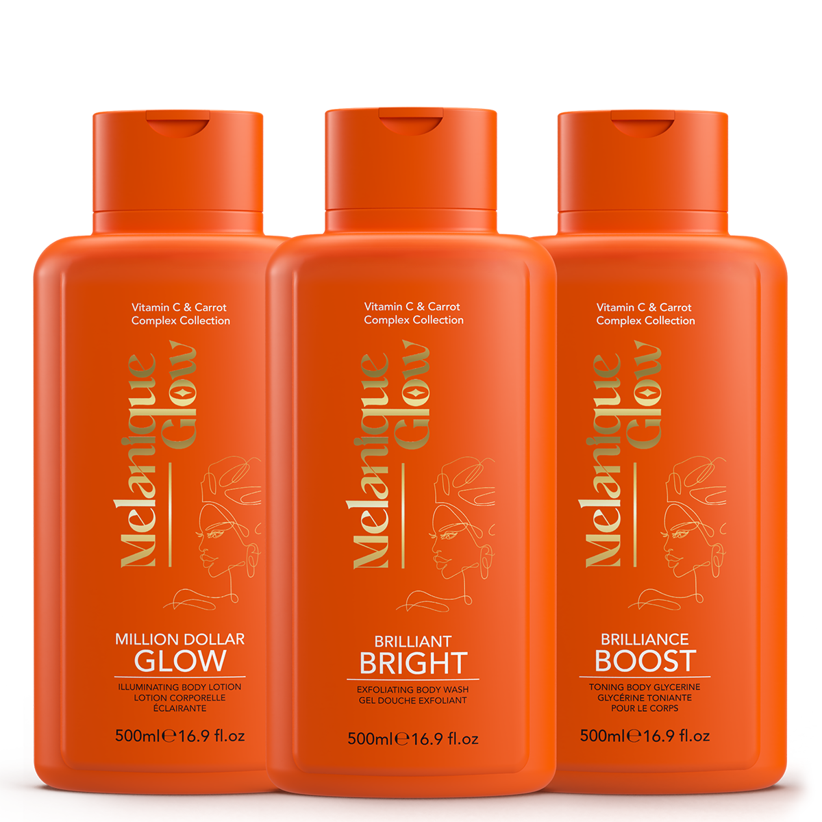 Melanique Glow Ultimate Glow Body Trio
