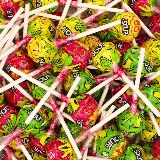 Chupa Chups Assorted Sour Lollipops
