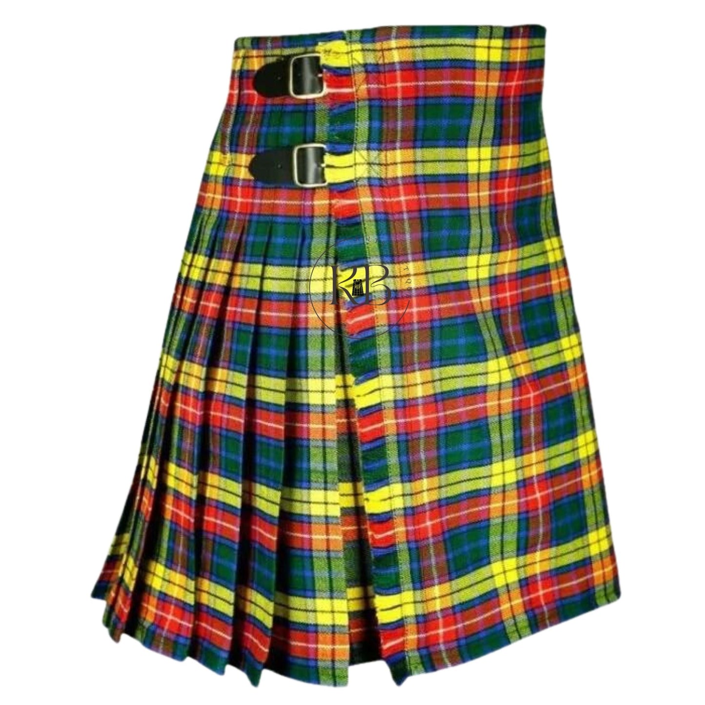 Buchanan Tartan Kilt || 8 Yard Handmade 16oz Traditional Kilt