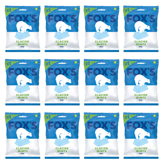12 x Fox's Glacier Mints 100G