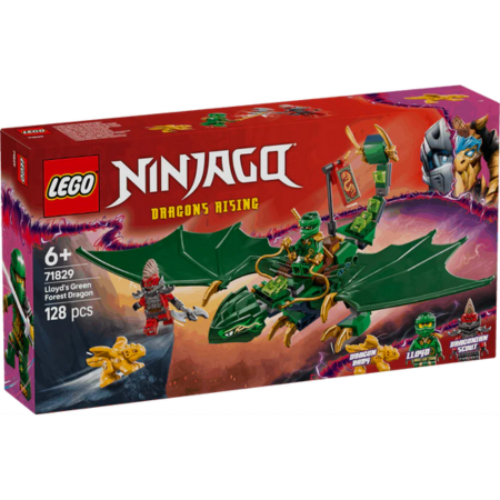 Lego Ninjago 71829 Lloyd's Green Forest Dragon Playset for Ages 6 & Up