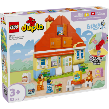 Lego Duplo Bluey 10459 Bluey's Family House with Memory Game Ages 3+