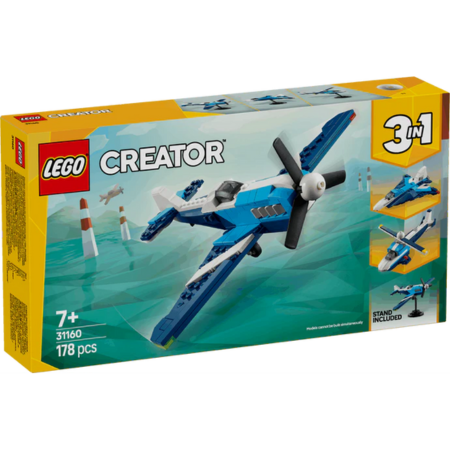 Lego Creator 3 in 1 31160 Aircraft: Race Plane Playset for Ages 7 & Up