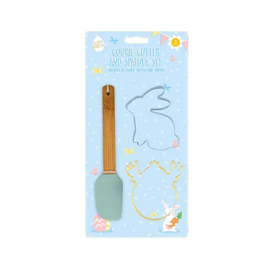 Easter Cookie Cutter & Spatula Set
