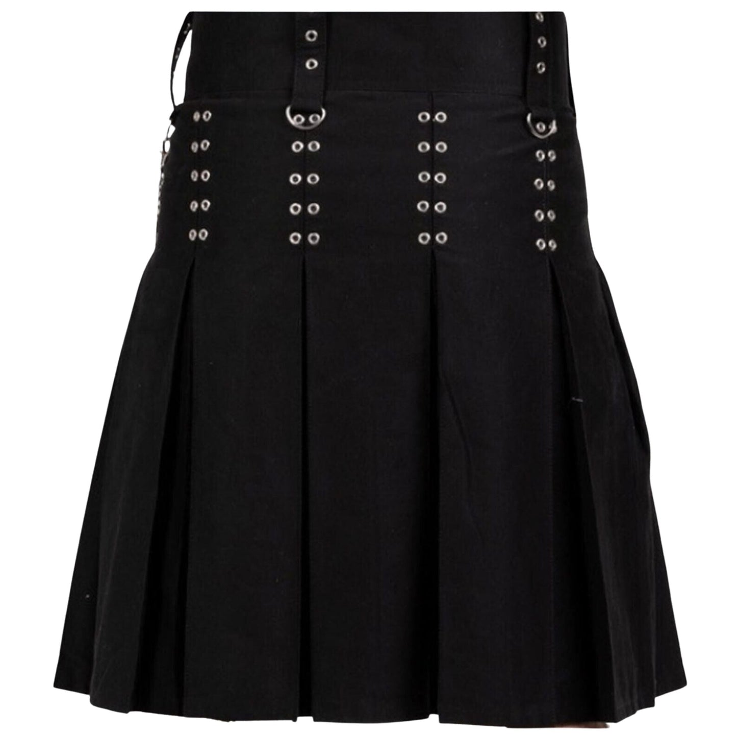 Black Modern Utility Kilt Scottish Gothic Wedding kilts for men's Fashion Kilt