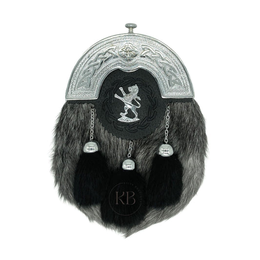 Scottish Lion Rampant Traditional Full dress Antique Celtic Mantle Kilt Sporran & Chain Belt