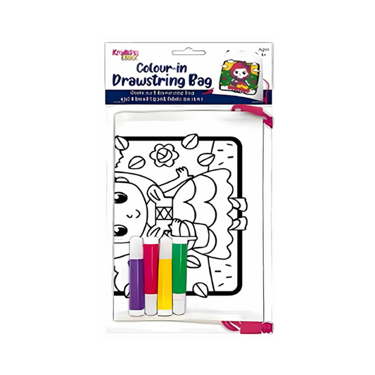 Colour Your Own Drawstring Bag - Butterfly