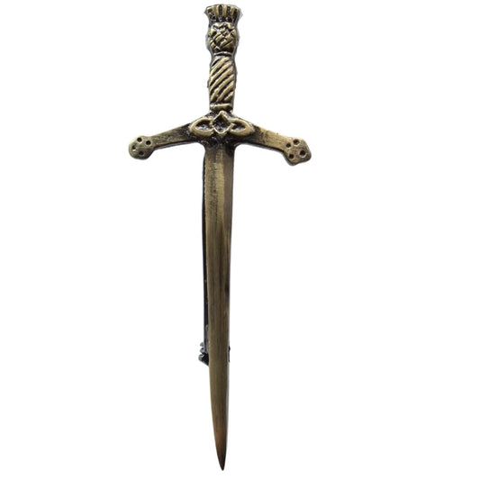 Small Thistle Antique Kilt Pin 3" for Children