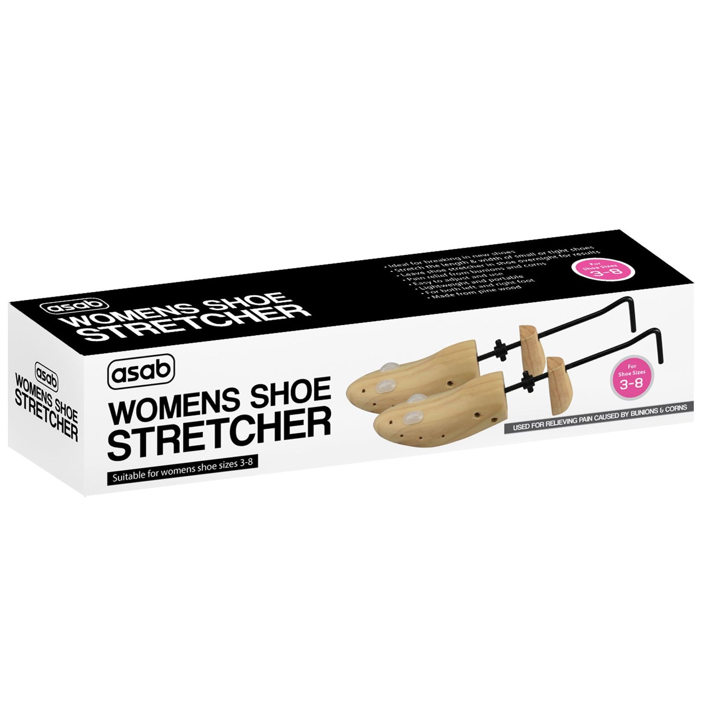 Wooden Shoe Stretcher Ladies DGI-0741 shoe sizes 3-8 DGI-9772 5060138819184