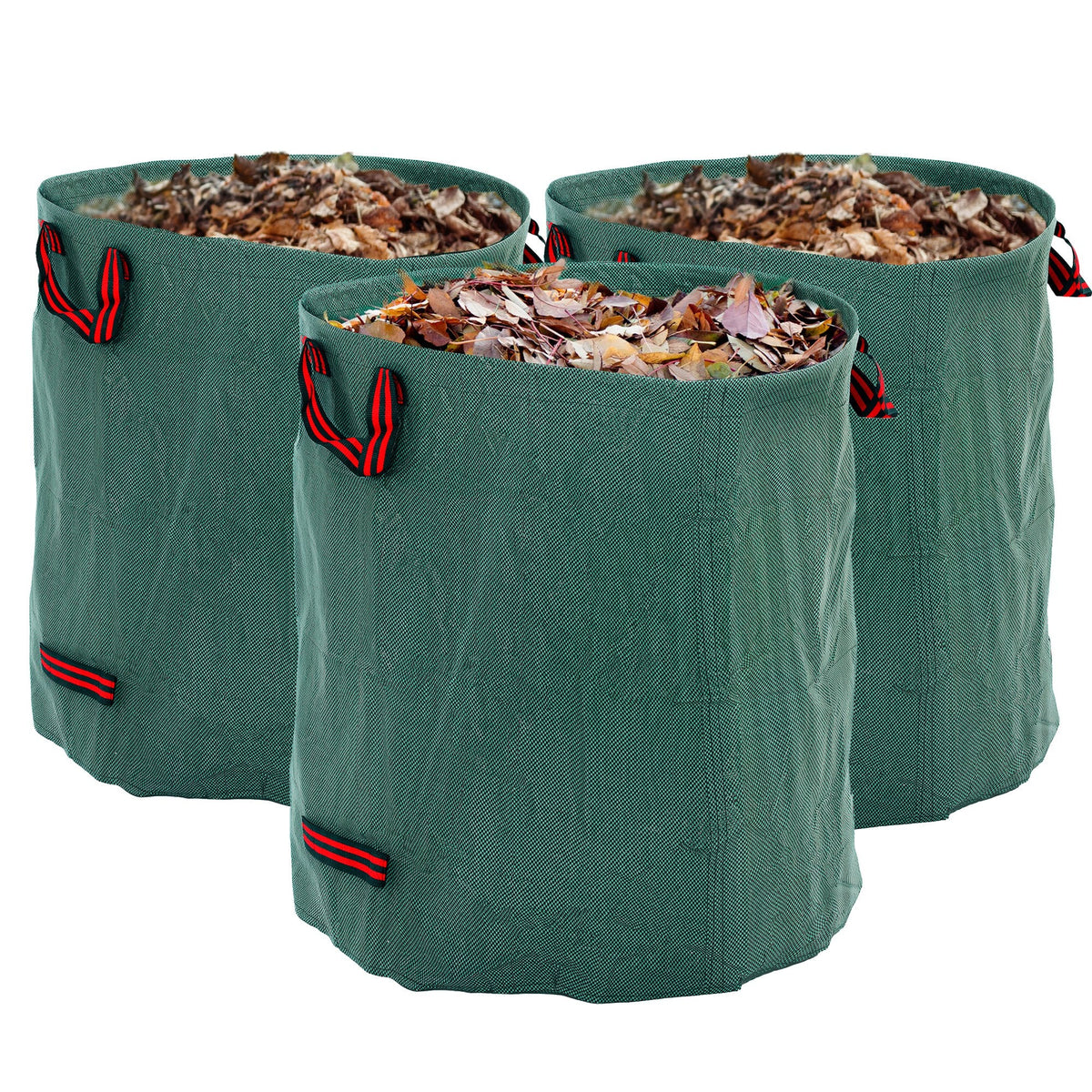 Outsunny Garden Waste Bags, 272L x 3 Heavy Duty Garden Sacks