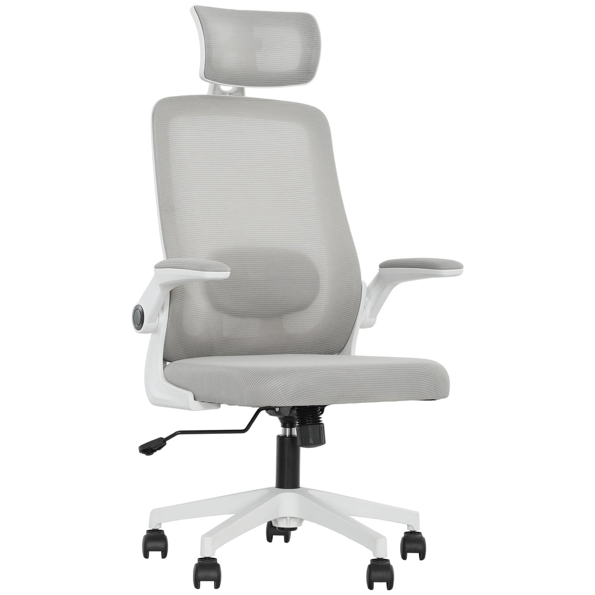HOMCOM Executive Mesh Office Chair with Headrest, Lumbar Support
