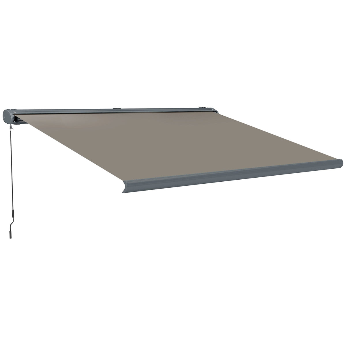 Outsunny 4x3(m) Full Cassette Electric Awning, Aluminium Frame