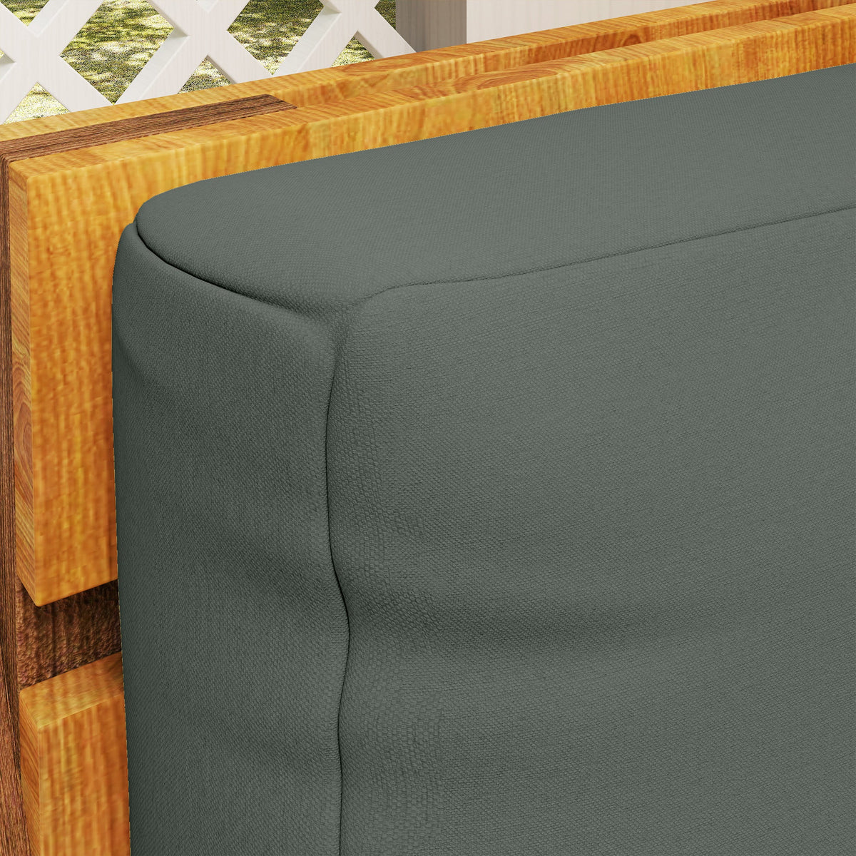 Outsunny 2 Seat Pallet Cushions 20cm Thick Outdoor Seat Pads