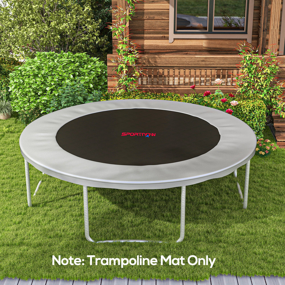 SPORTNOW Trampoline Mat with 72 V-Hooks, for 12ft Trampoline