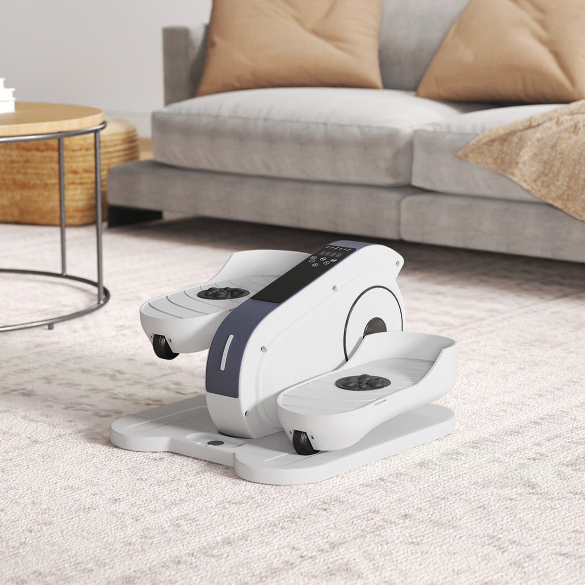 SPORTNOW Under Desk Elliptical Machine Pedal Exerciser w/ 10 Speeds