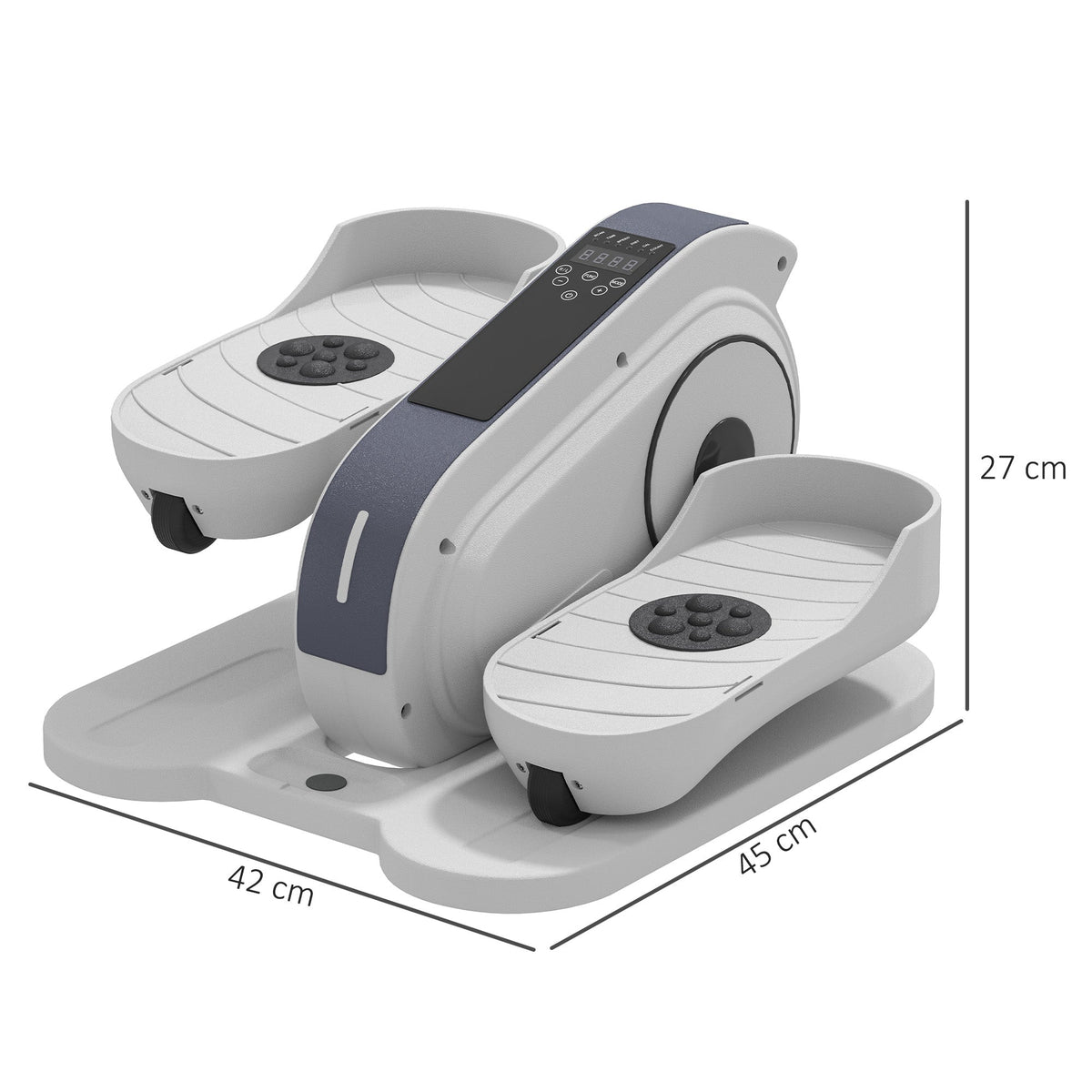 SPORTNOW Under Desk Elliptical Machine Pedal Exerciser w/ 10 Speeds