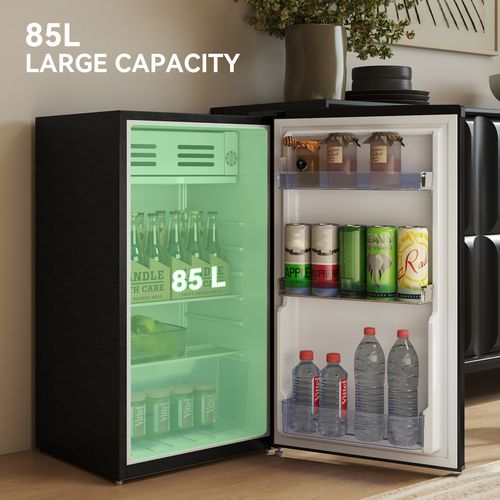 HOMCOM 85L Freestanding Under Counter Fridge with Chiller Box