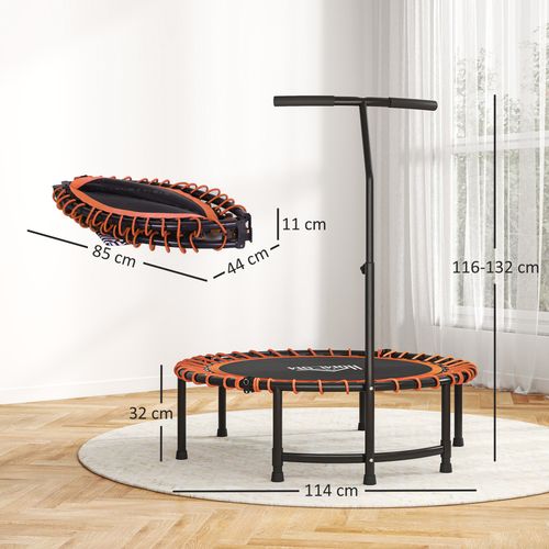 HOMCOM Trampoline Outdoor Bouncer Jumper Adjustable Handle