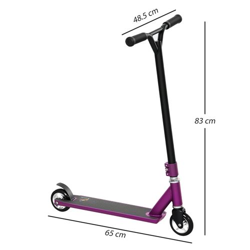 HOMCOM Stunt Scooter Entry Level Tricks Scooter for 14+ Beginners