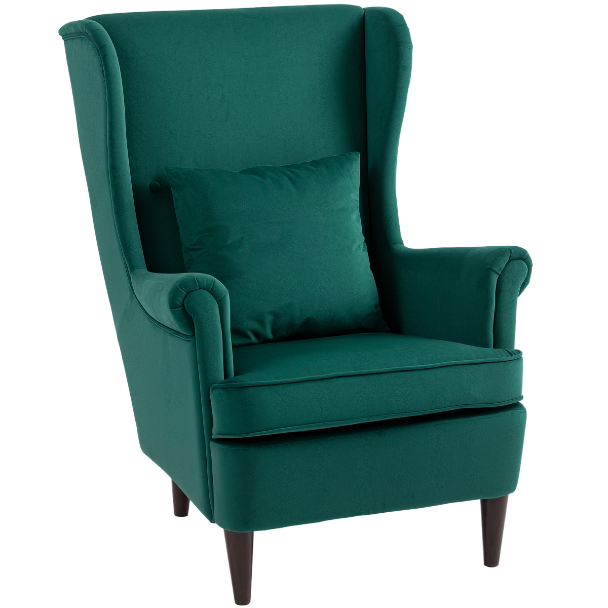 HOMCOM Wingback Chair, Modern Accent Chair for Living Room Bedroom
