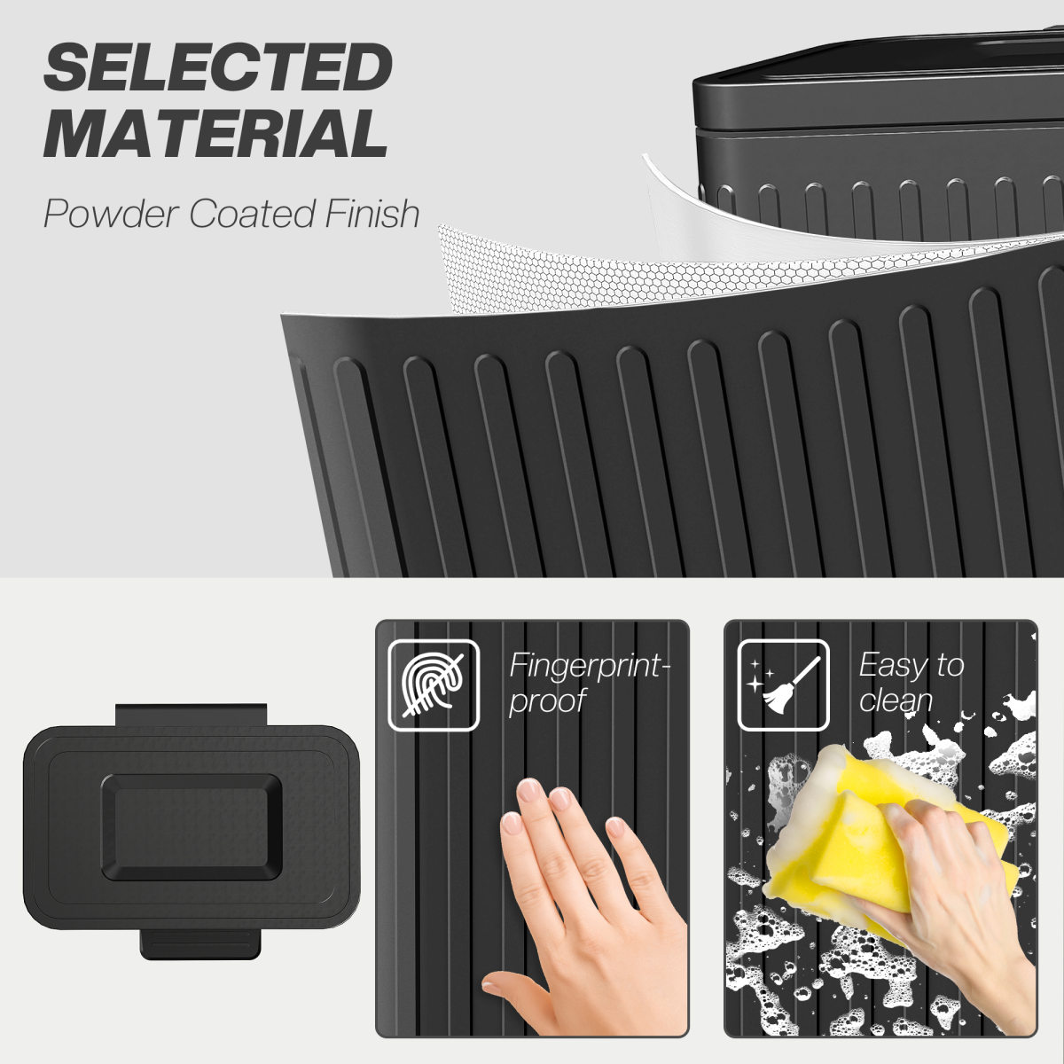 HOMCOM 2 x 20L Double Rubbish Bin, Pedal Bin with Soft-Close Lid