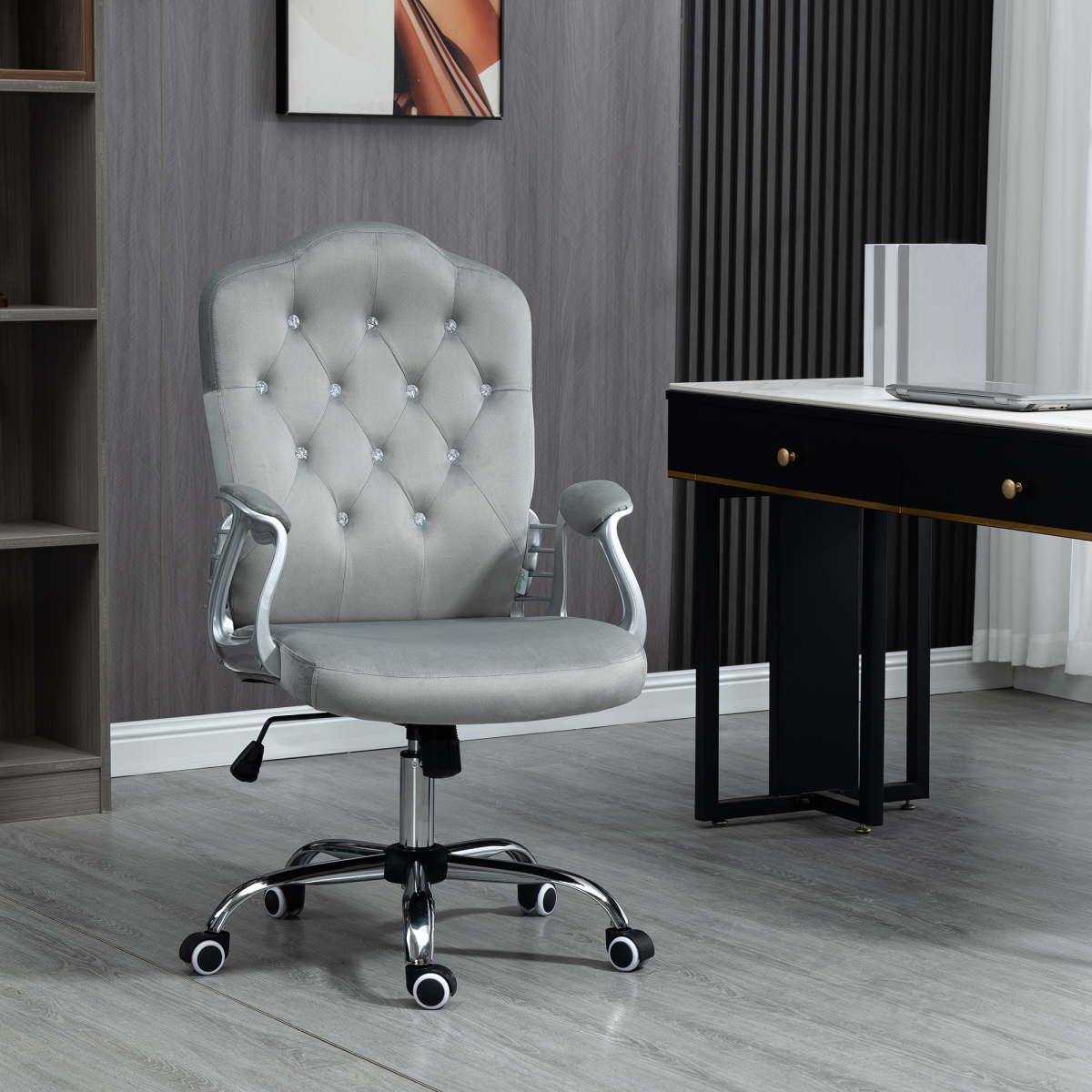 Vinsetto Home Office Chair with Adjustable Height Tilt Function