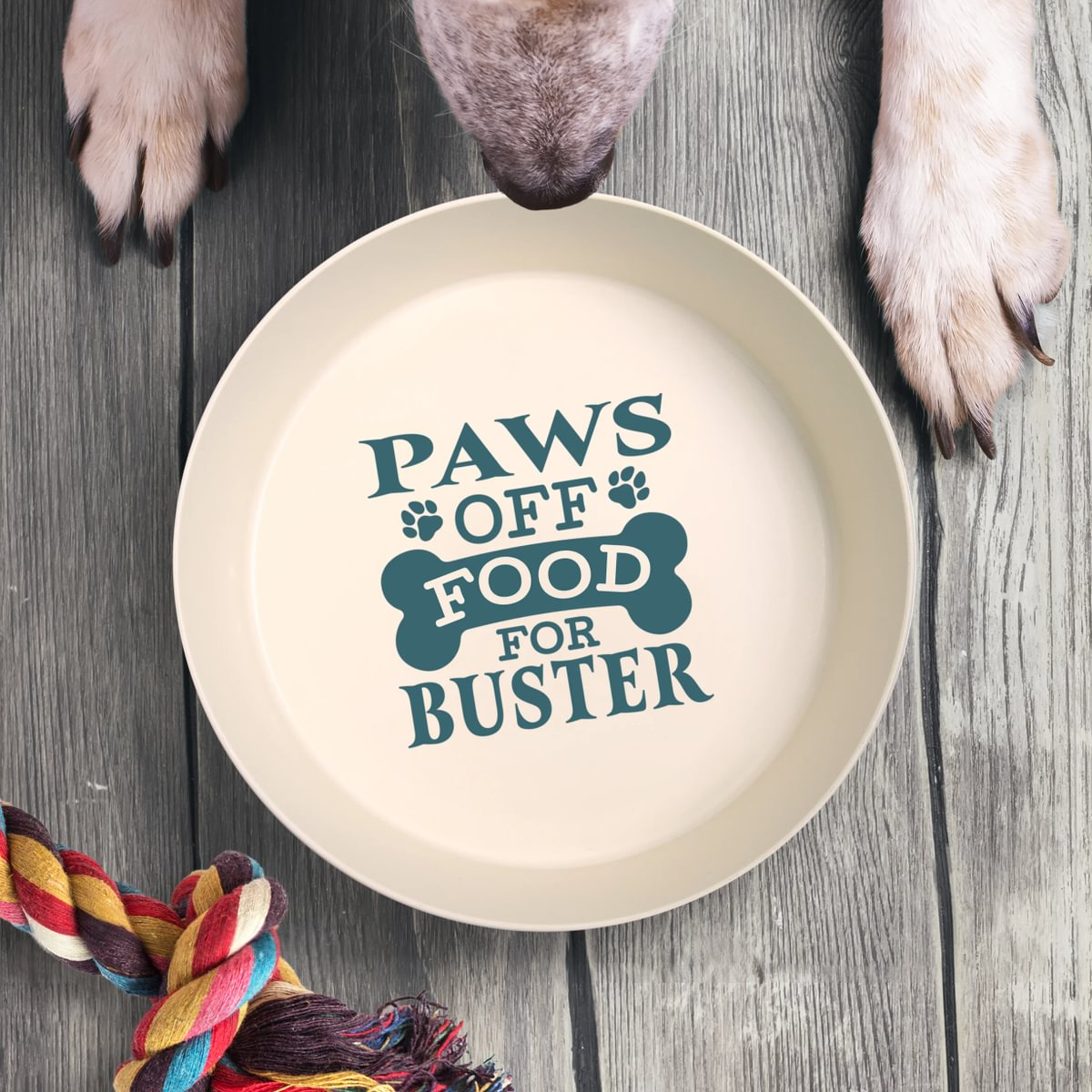 Pre-personalised Recycled Dog Bowl - Featuring Popular Breeds, Dogs and Names