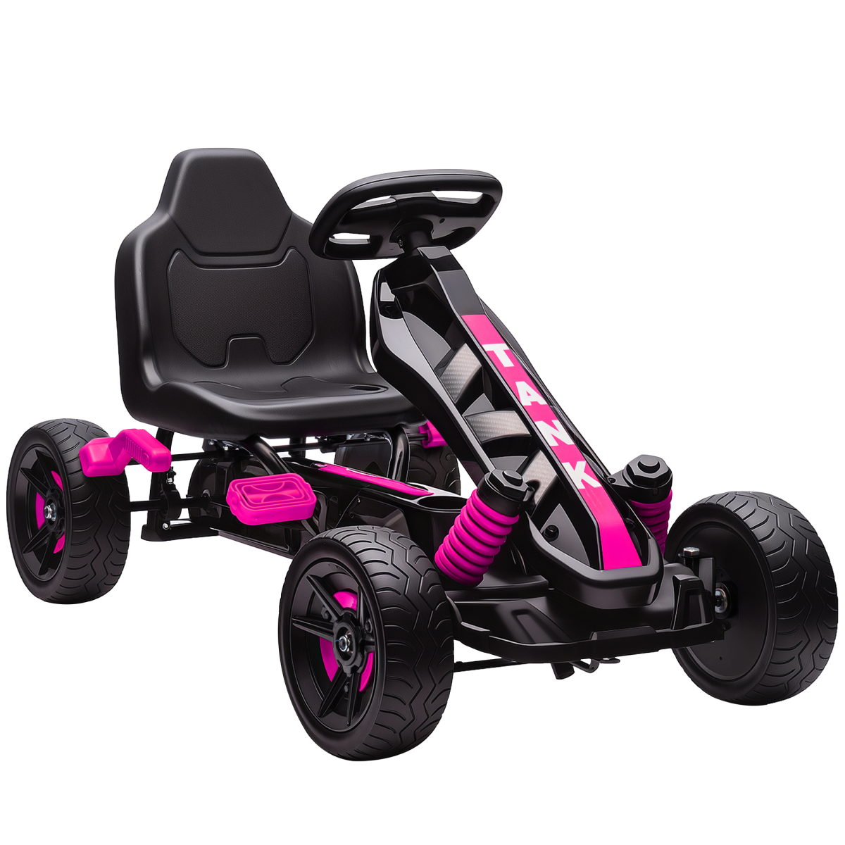 AIYAPLAY Pedal Go Kart with Automatic Clutch, for Ages 3-6 Years, Blue