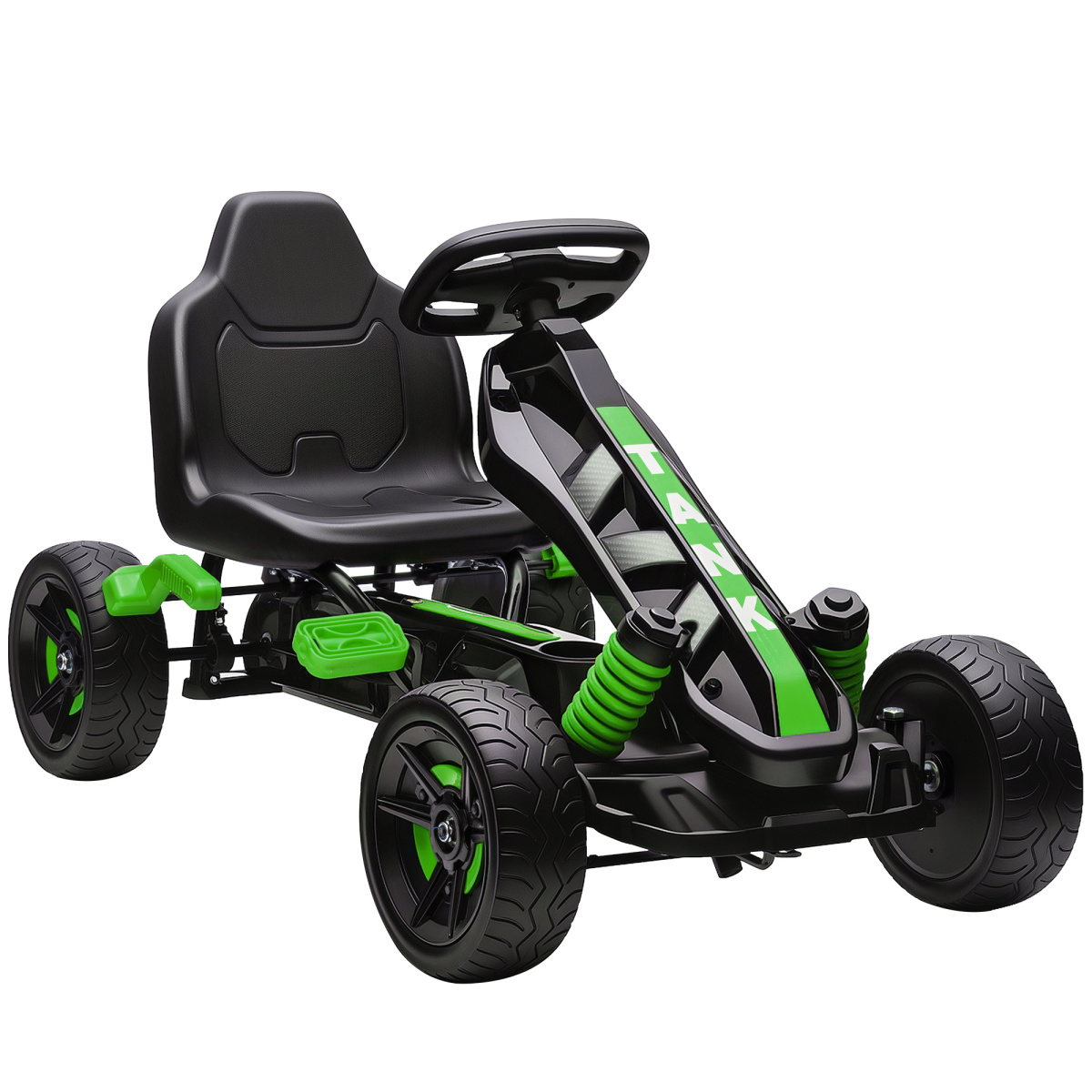 AIYAPLAY Pedal Go Kart with Automatic Clutch, for Ages 3-6 Years, Blue