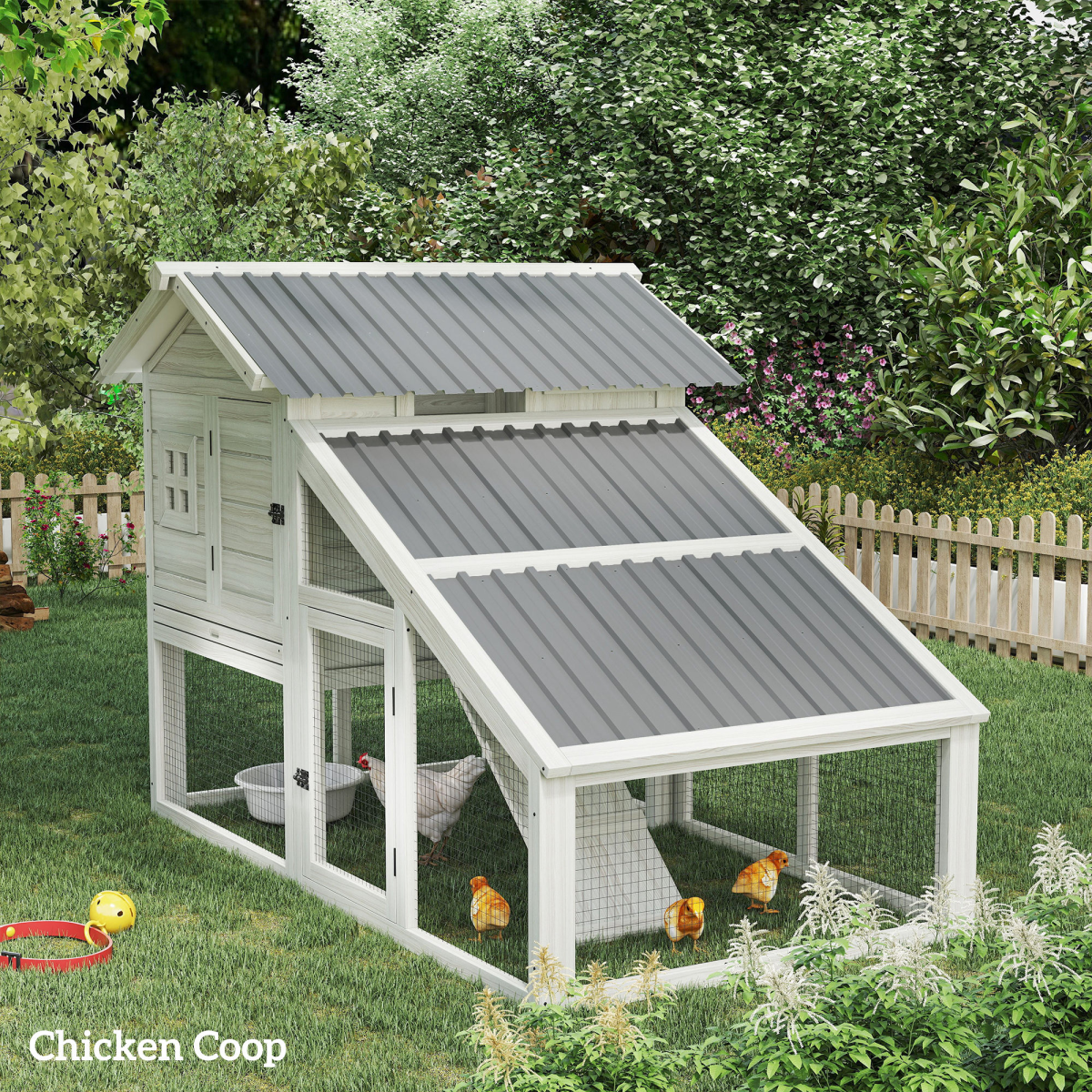 Outsunny Pack of 12 Metal Roofing Sheets for Greenhouse, Black