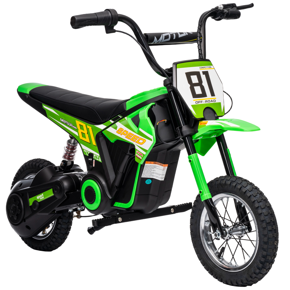 AIYAPLAY 24V Battery Powered Ride On Motorcycle with Rear Suspension