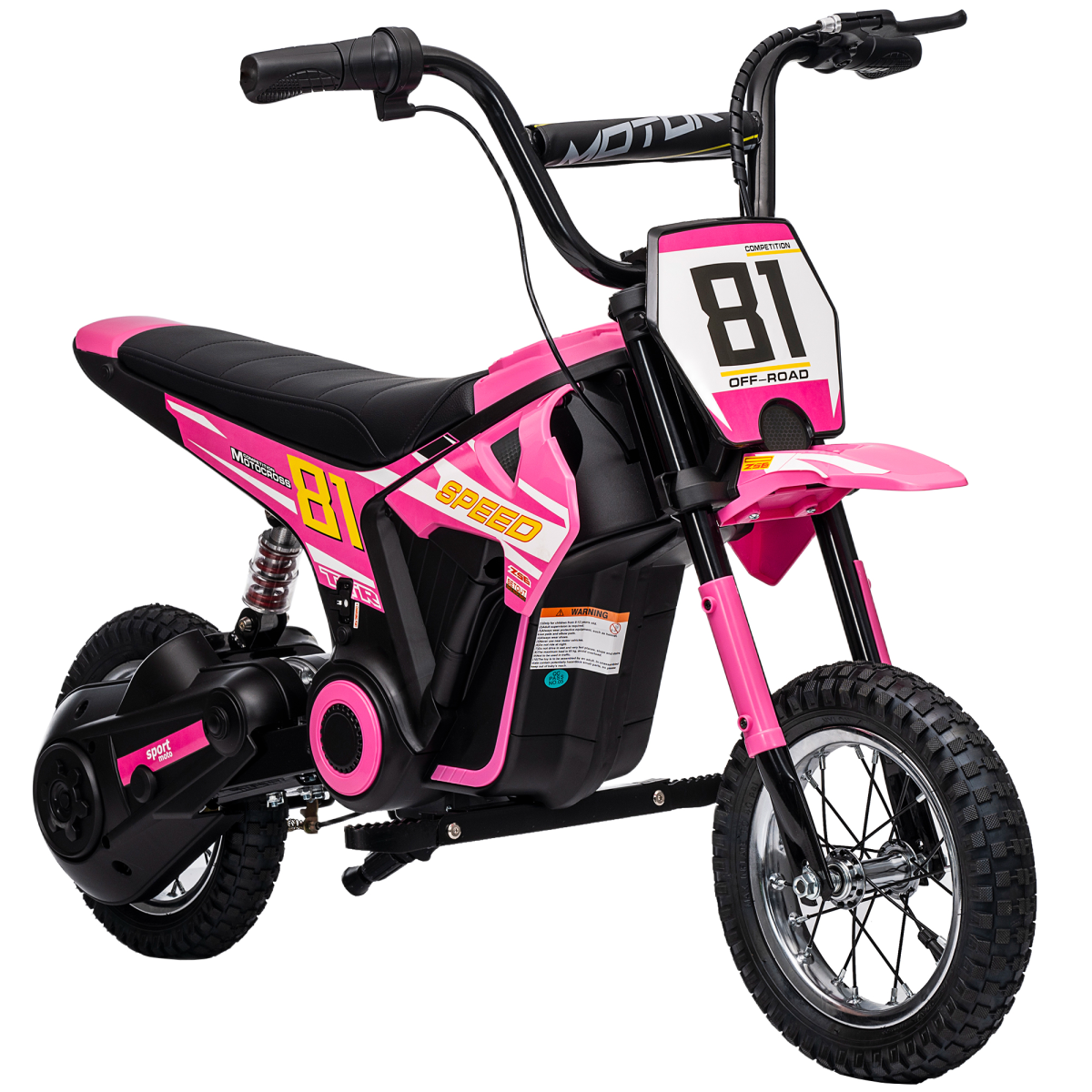 AIYAPLAY 24V Battery Powered Ride On Motorcycle with Rear Suspension