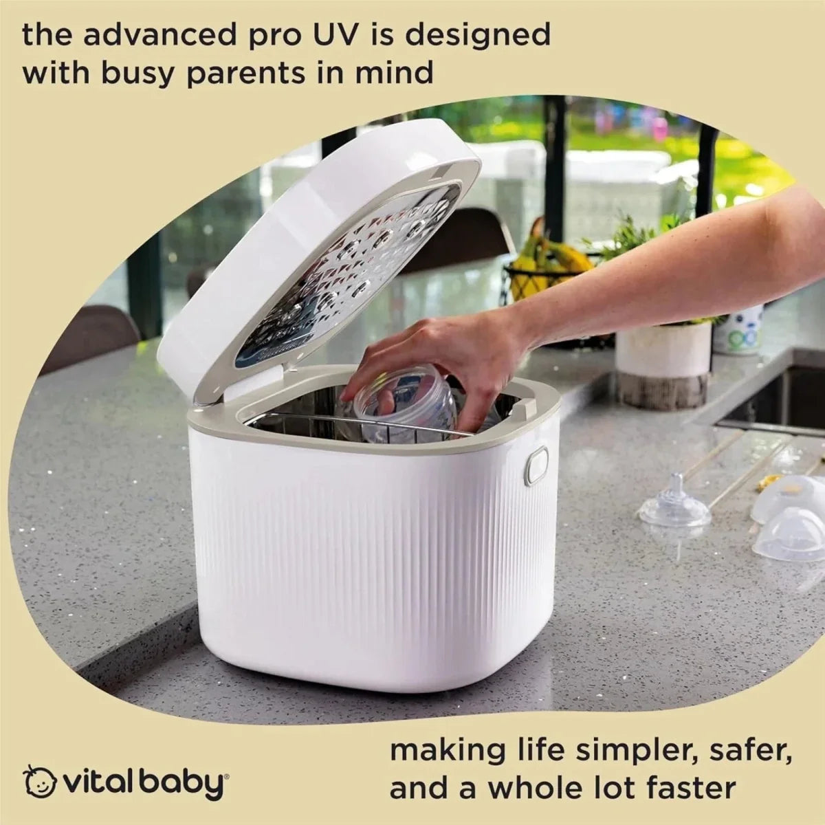 Vital Baby Advanced Pro UV Steriliser & Dryer (3rd Gen) - Smoky Blue