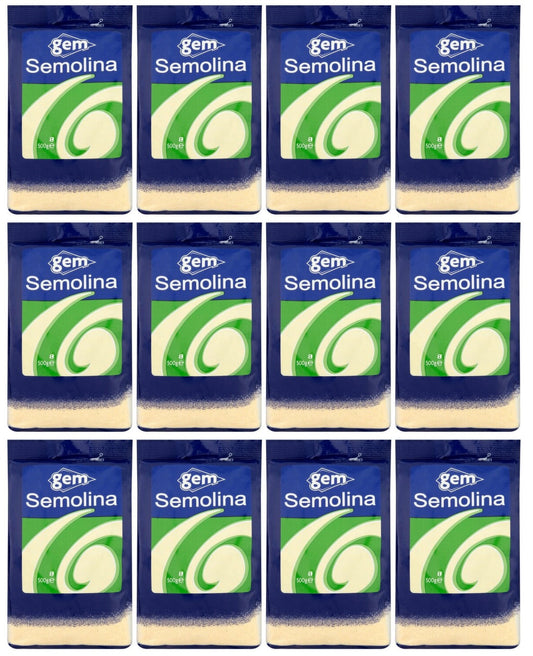 12 x Gem Semolina 500G