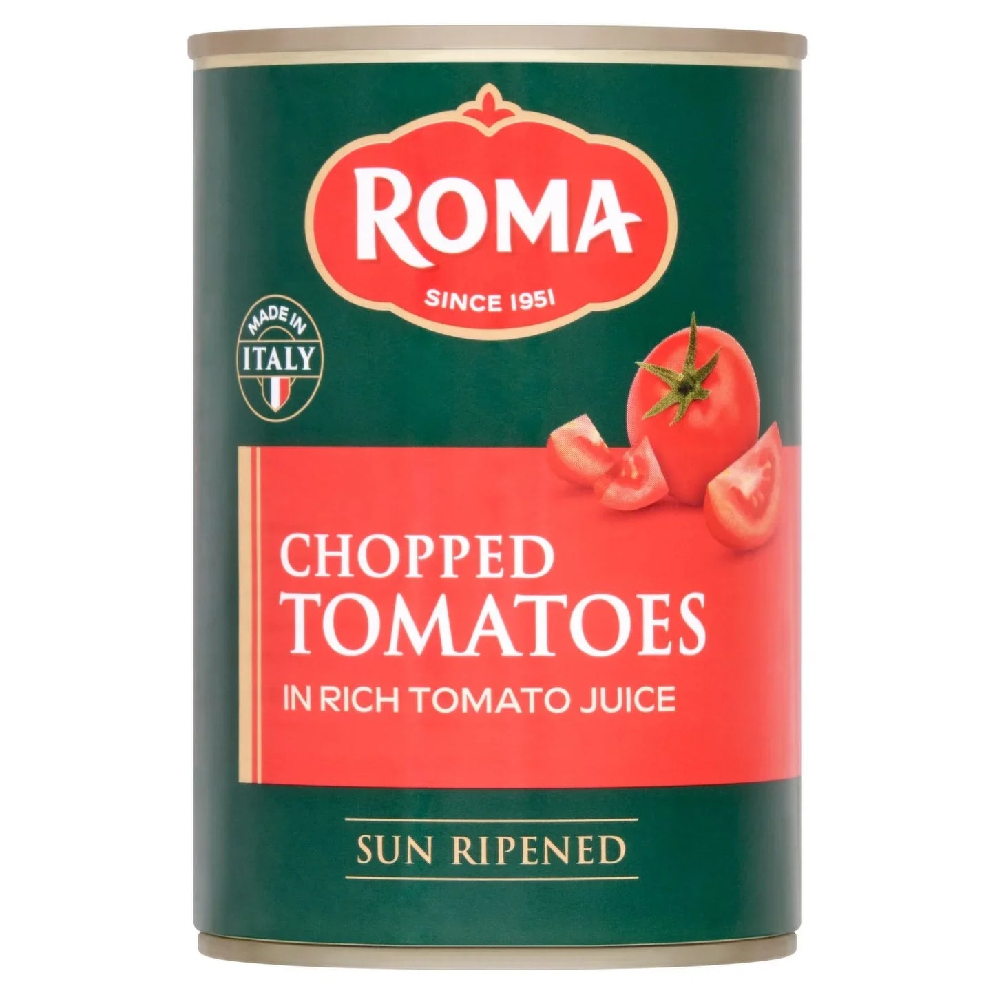 12 x Roma Chopped Tomato  - 400G