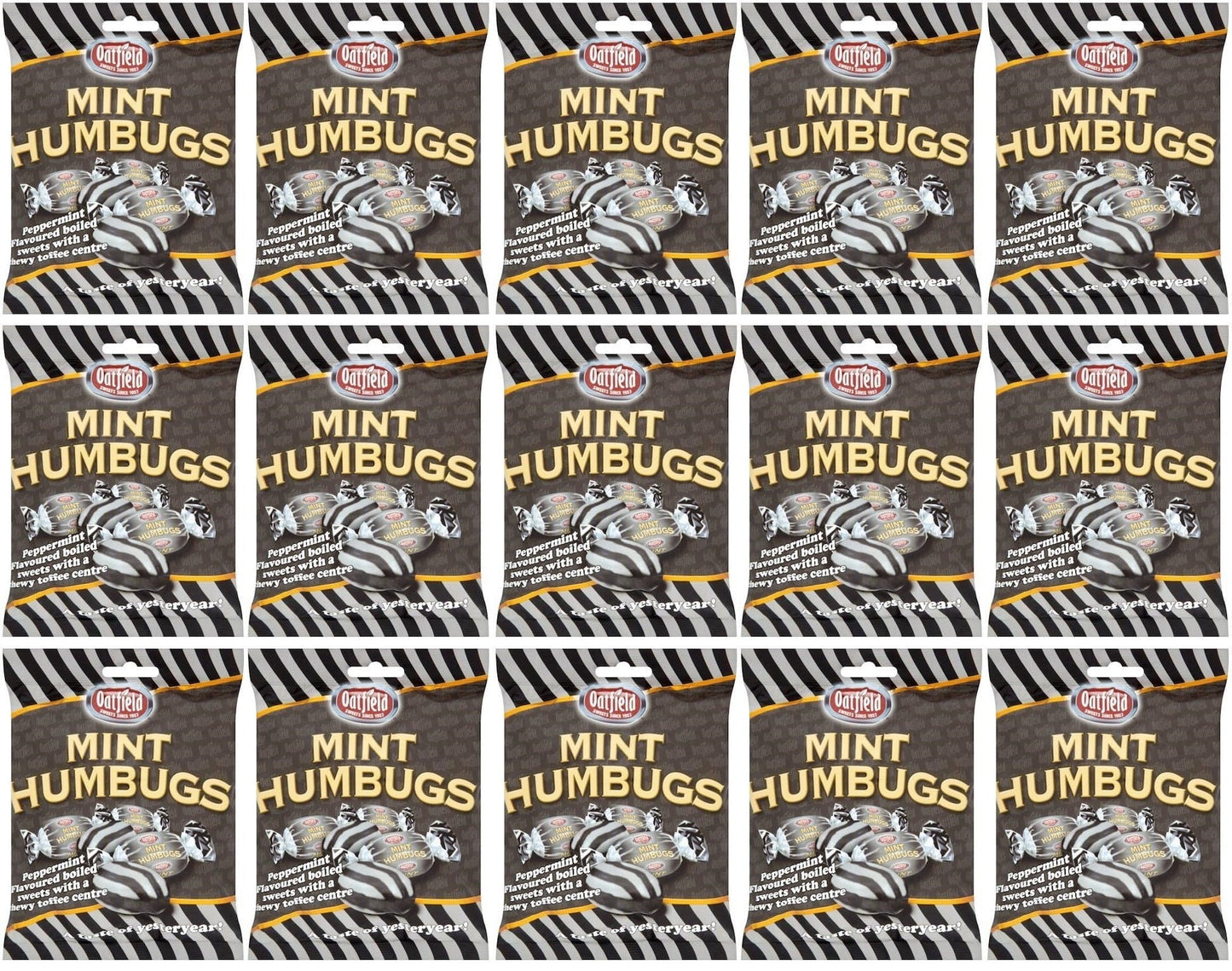 15 x Oatfield Mint Humbugs150G