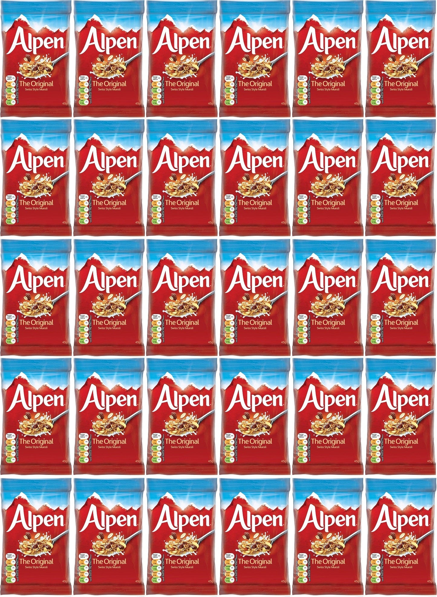 30 x Alpen The Original Swiss Style Muesli 30 X 45G