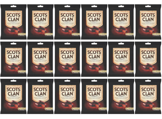18 x Scots Clan Smooth Caramels Smothered In Rich Dark Chocolate 135G