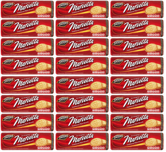24 x Jacobs Marietta Traditional Plain Biscuits 200G