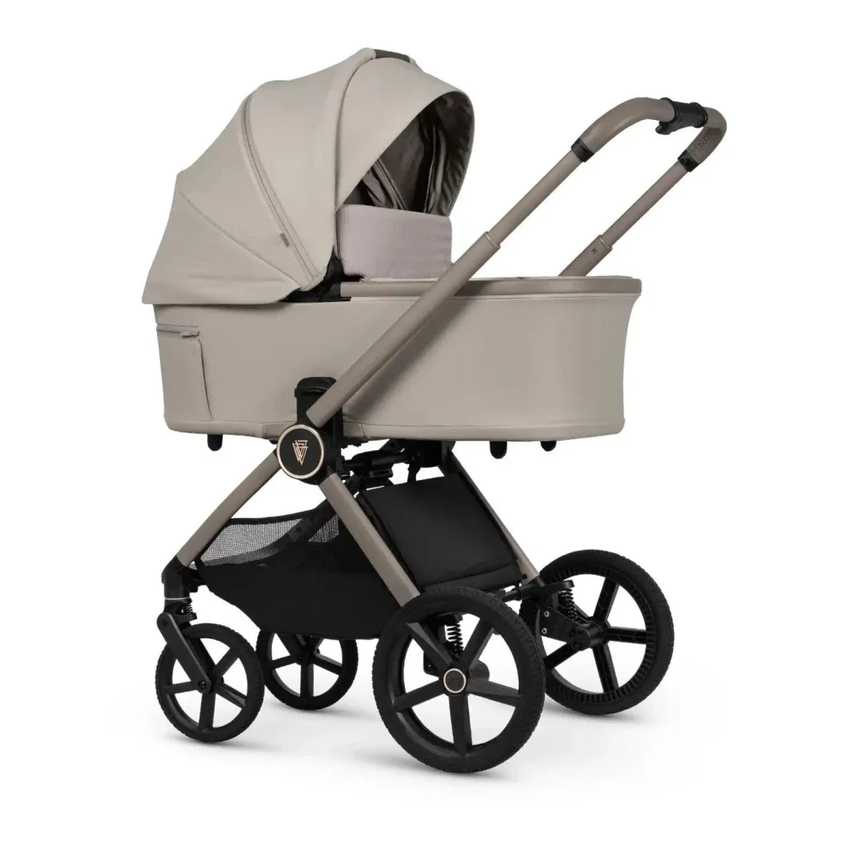 Venicci Upline 3 3-in-1 12 piece Comfort Bundle - Black/Pebble
