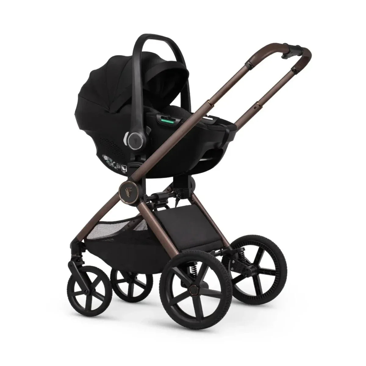 Venicci Upline 3 3-in-1 12 piece Comfort Bundle - Black/Sand