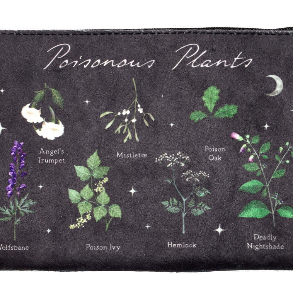 Gothic Gifts Poisonous  Plants Makeup Bag